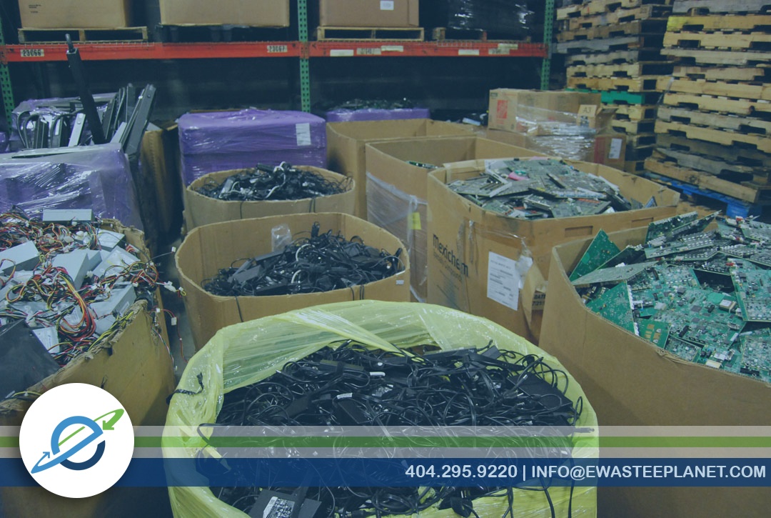 eWaste_ePlanet_ITAD_Data_Destruction_Electronics_Recycling_Atlanta_Sorting_01_BFELSCI Electronics recycling sorting process