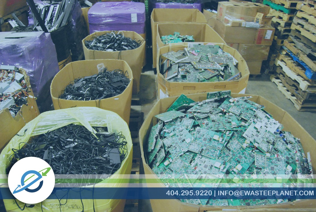 eWaste_ePlanet_ITAD_Data_Destruction_Electronics_Recycling_Atlanta_Sorting_04_BFELSCI Electronics recycling sorting process